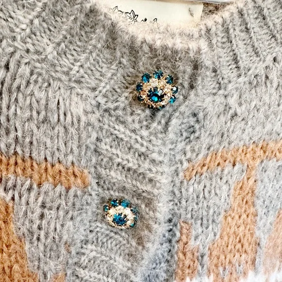 Pink Memories Fair Isle Cardigan - Picture 2 of 2